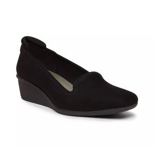 Anne Klein Winnefred Black Wedge Heel loafers